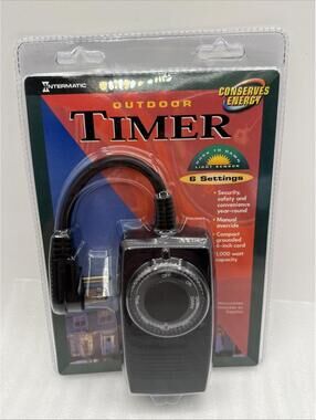 Intermatic Outdoor Timer Control Dusk Dawn Lawn Garden Light Sensor All Weather